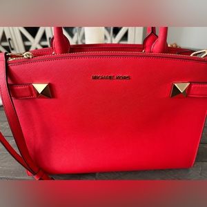 Red MK shoulder/crossbody bag
